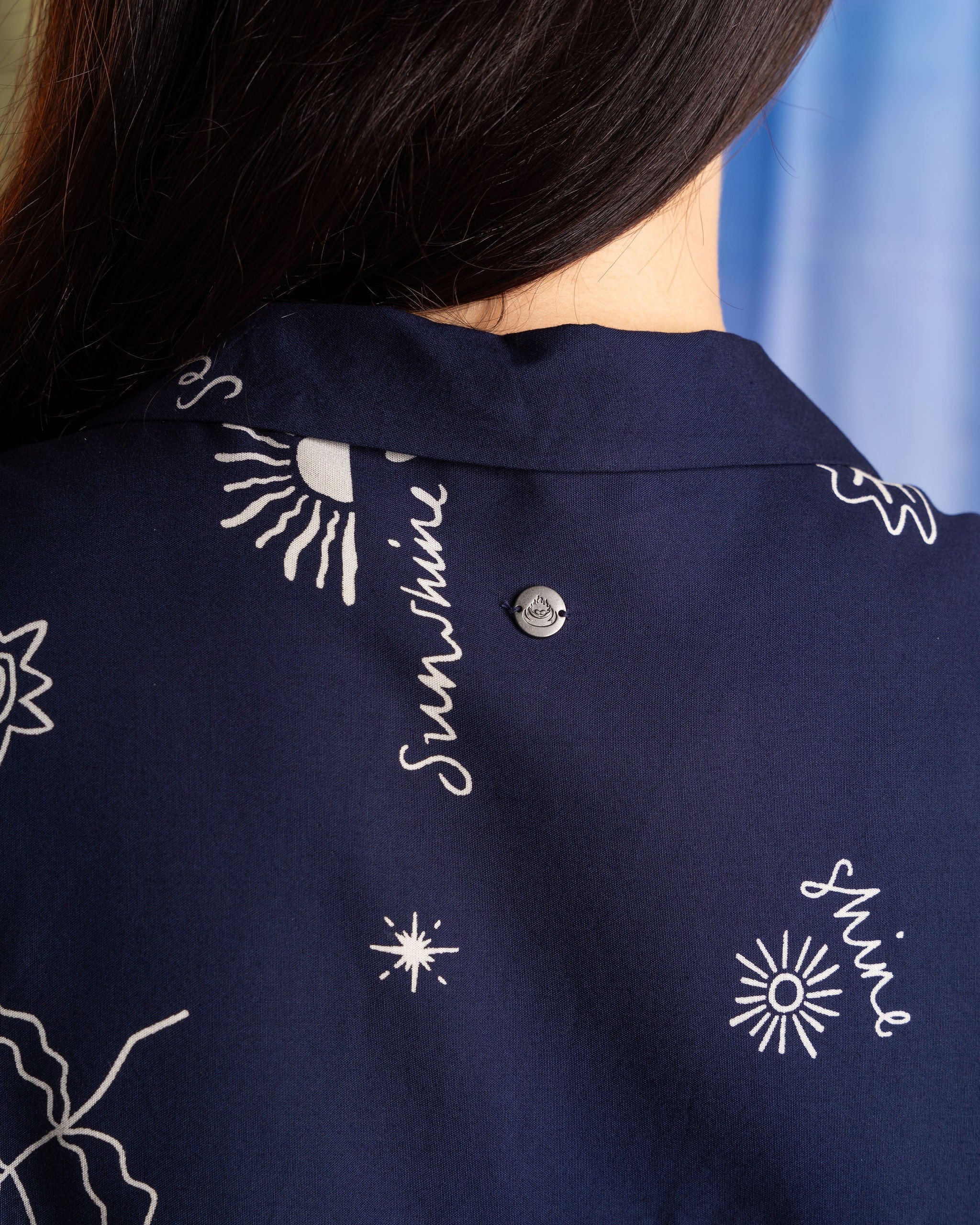 Serenity Womens Shirt Dress in Blue - Image 13