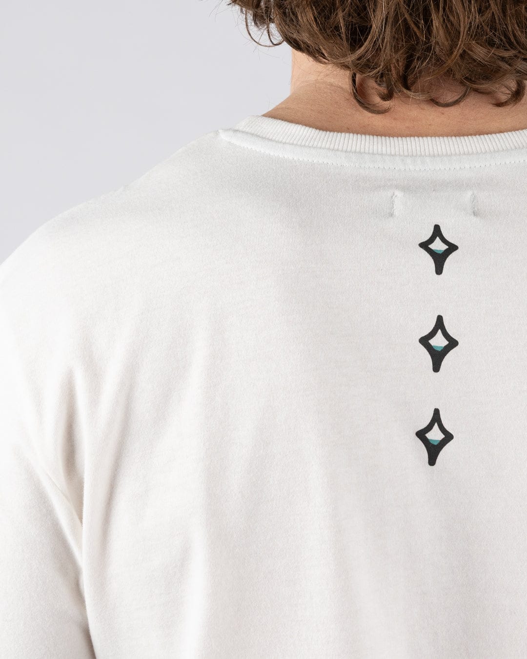 Yesterday's Youth Serpent Mens Long Sleeve T-Shirt in Cream - Image 7