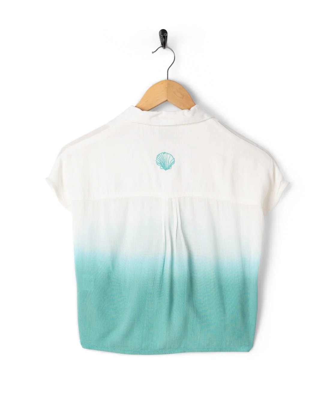 Shelby Kids Front Knot Shirt in Turquoise - Image 11