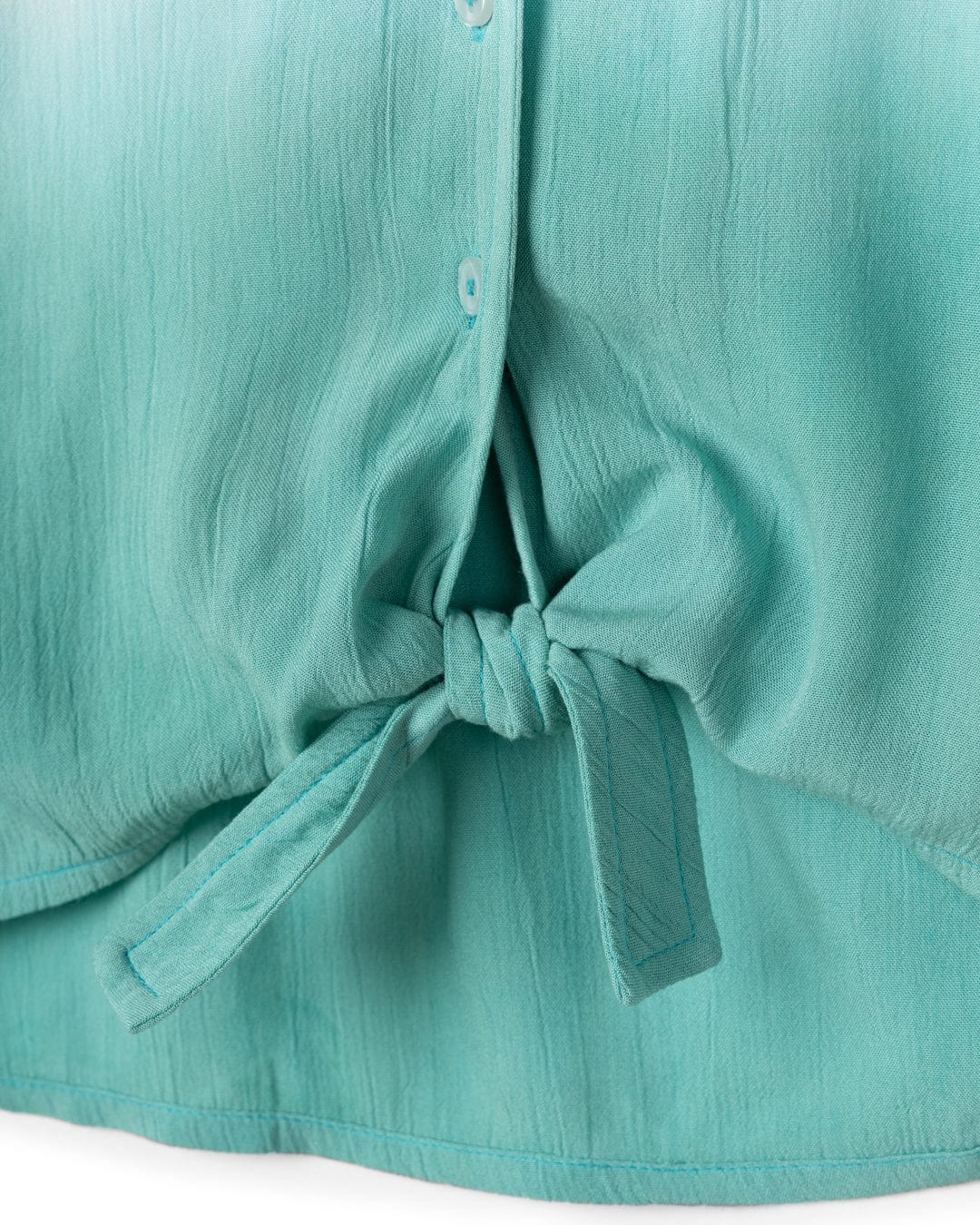 Shelby Kids Front Knot Shirt in Turquoise - Image 7