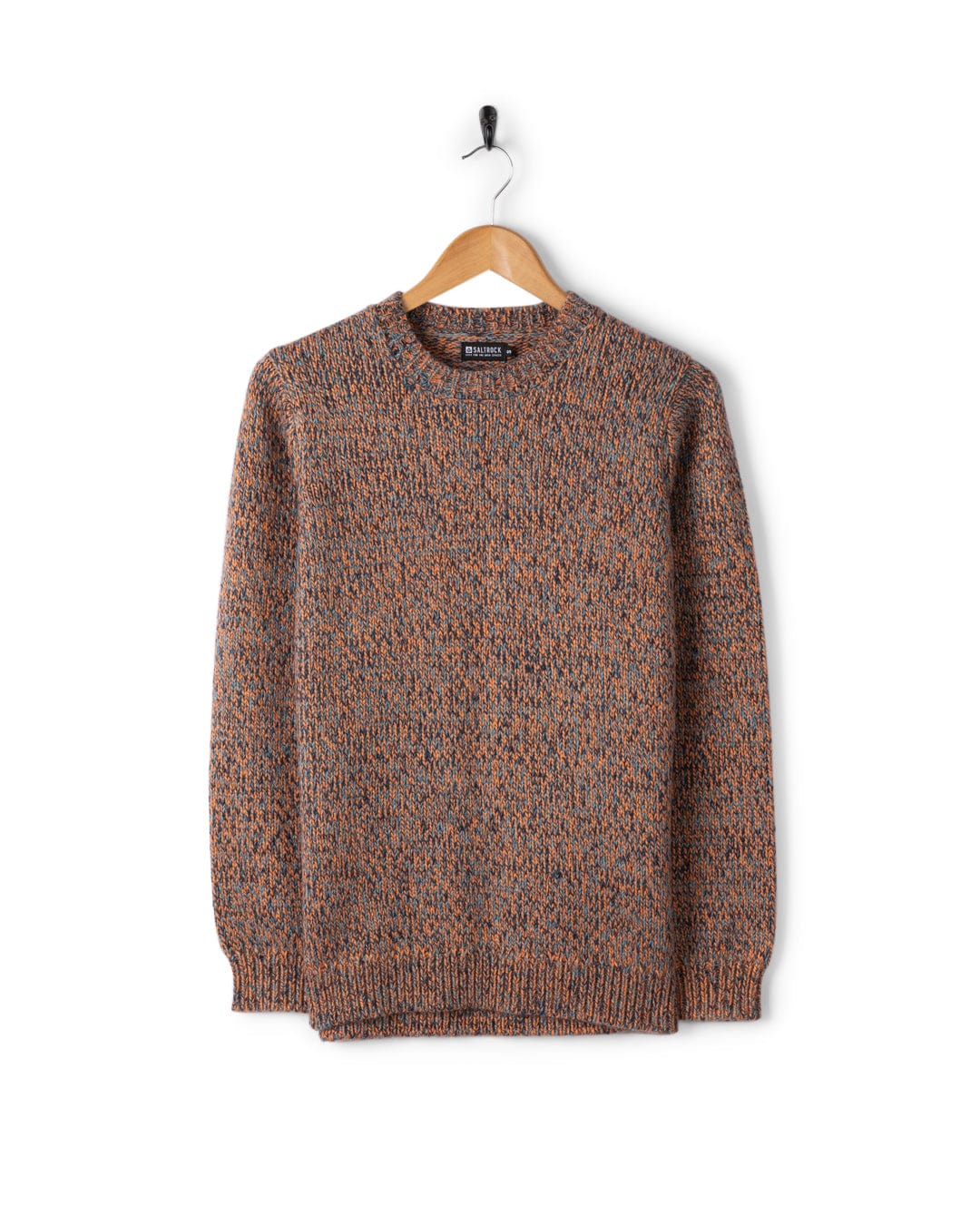 Sian Womens Fisherman Jumper in Orange - Image 3