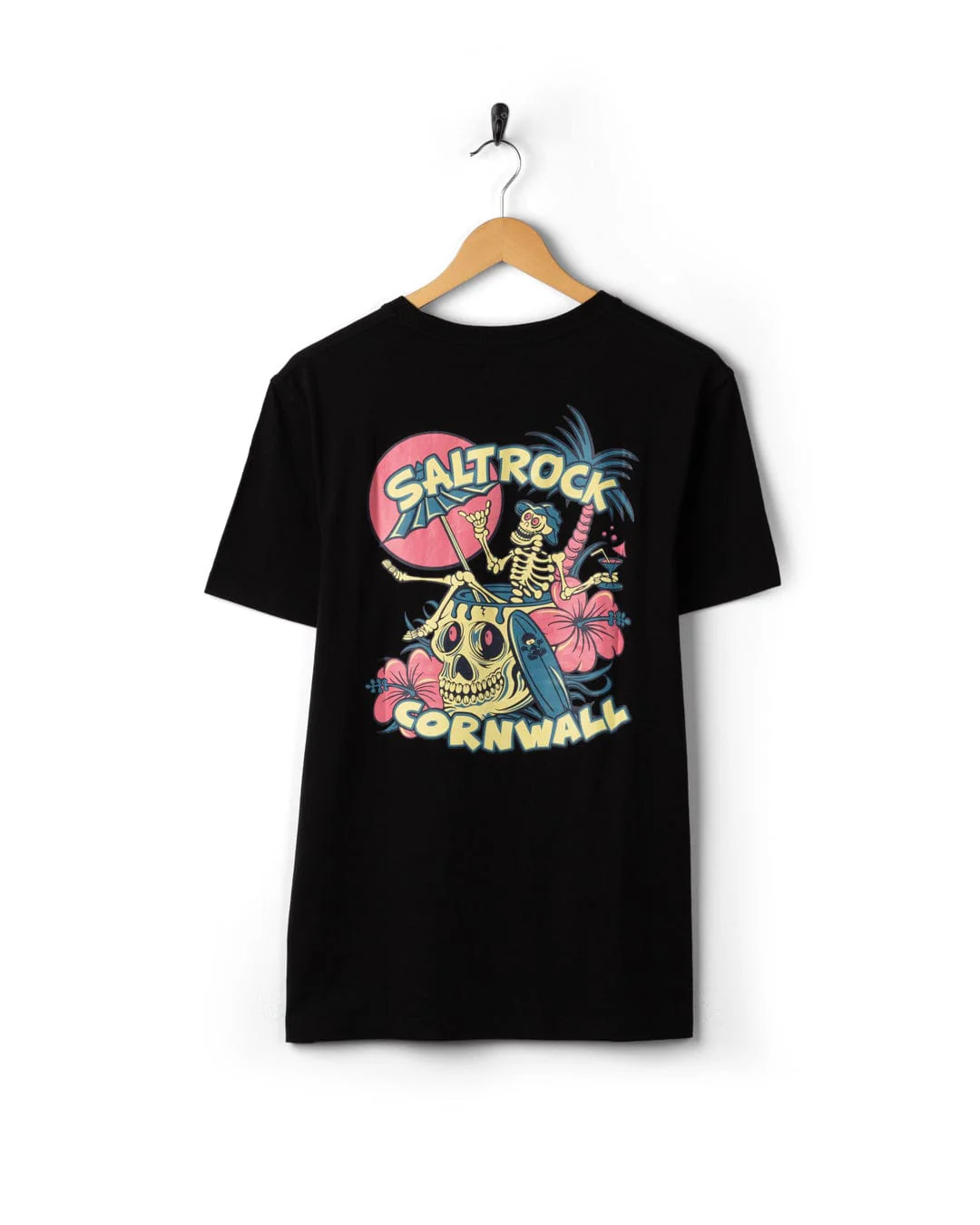Sip “N”Dip Cornwall Mens Short Sleeve T-shirt in black - Image 4