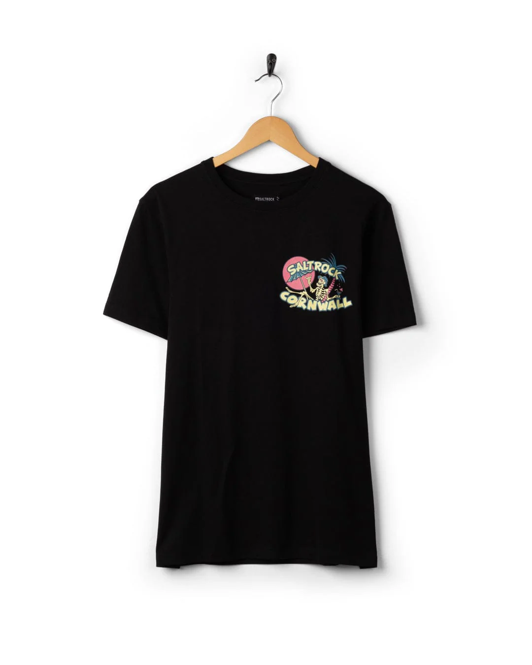 Sip “N”Dip Cornwall Mens Short Sleeve T-shirt in black - Image 5