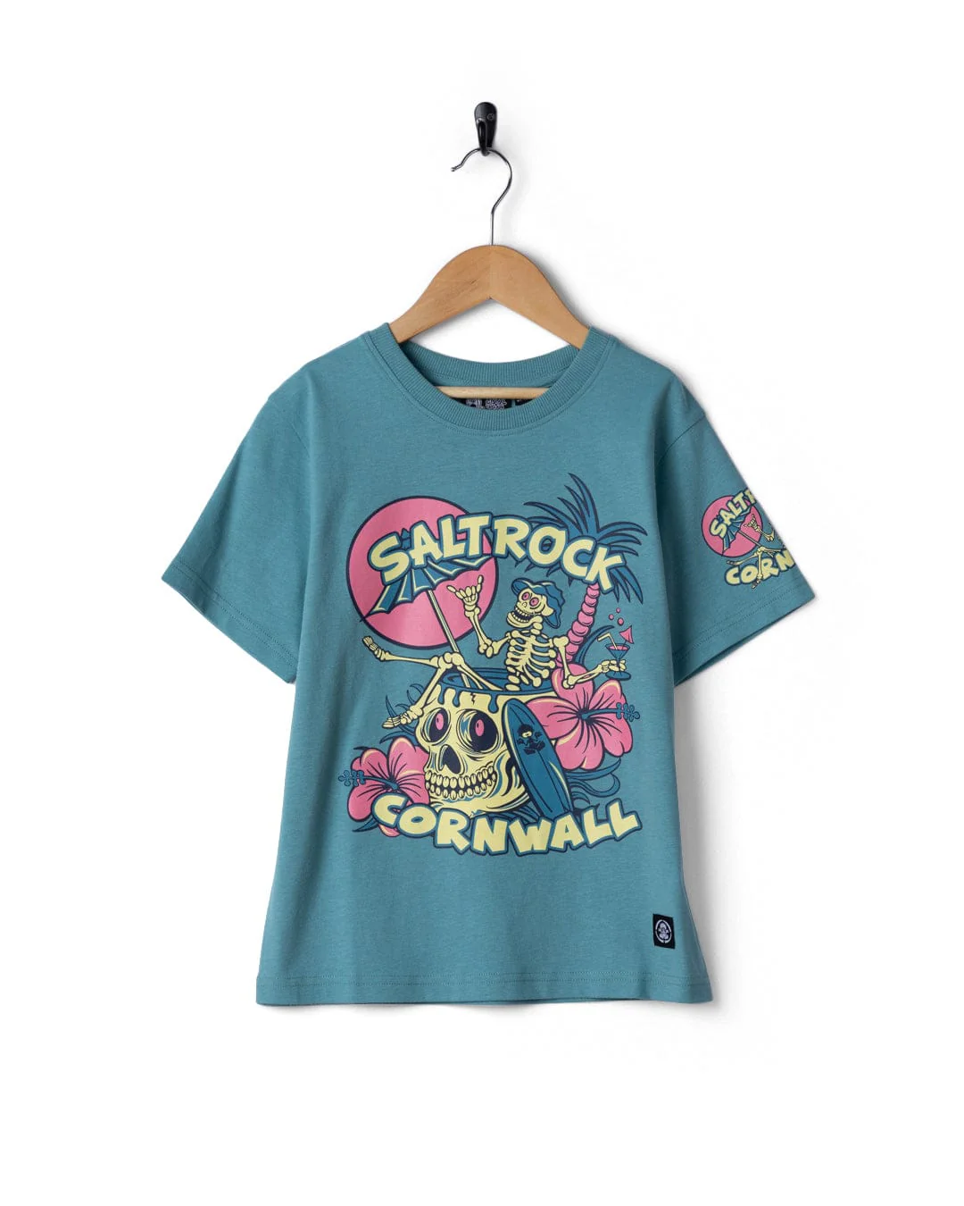 Sip “N”Dip Cornwall Kids Short Sleeve T-Shirt in Blue