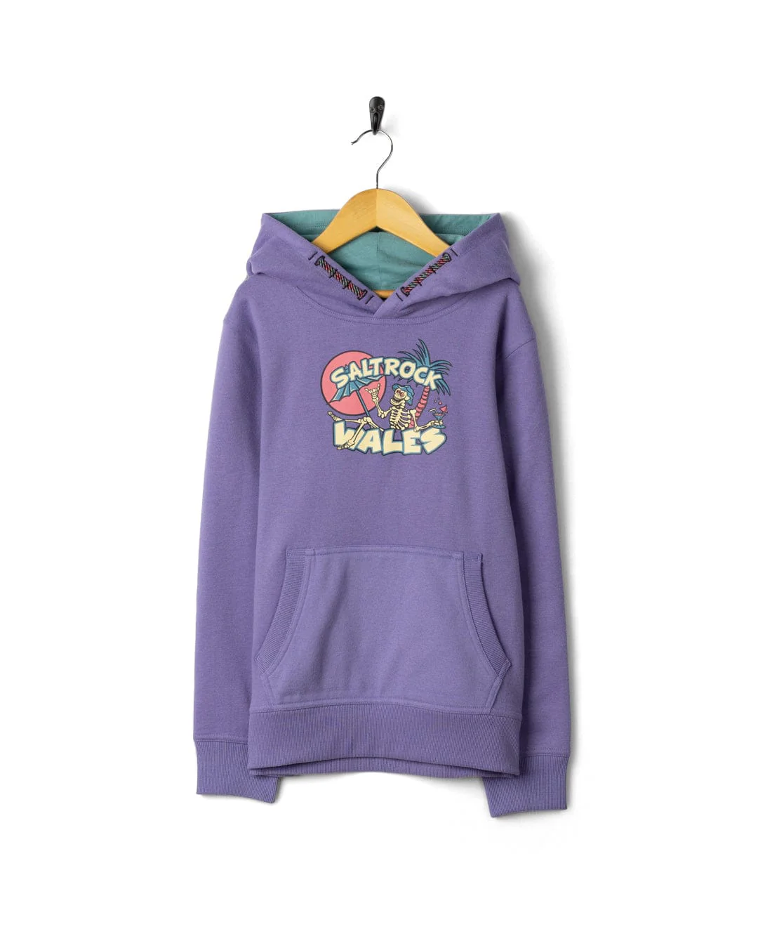 Sip “N” Dip Devon  Kids Pop Hoodie Wales in Purple - Image 3
