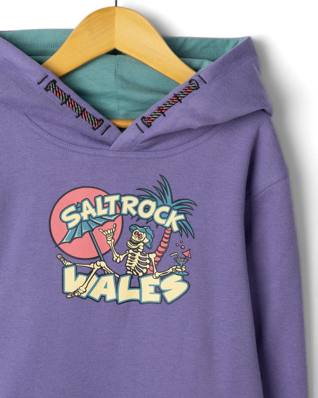 Sip “N” Dip Devon  Kids Pop Hoodie Wales in Purple - Image 4