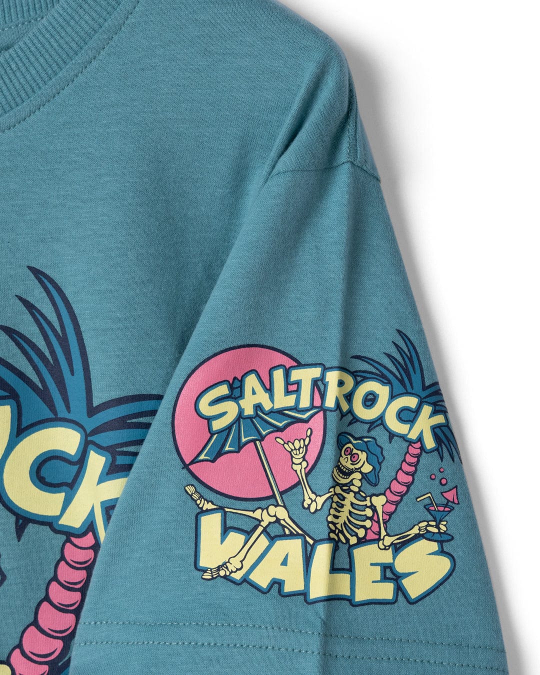 Sip “N”Dip Wales Kids Short Sleeve T-Shirt in Blue - Image 4