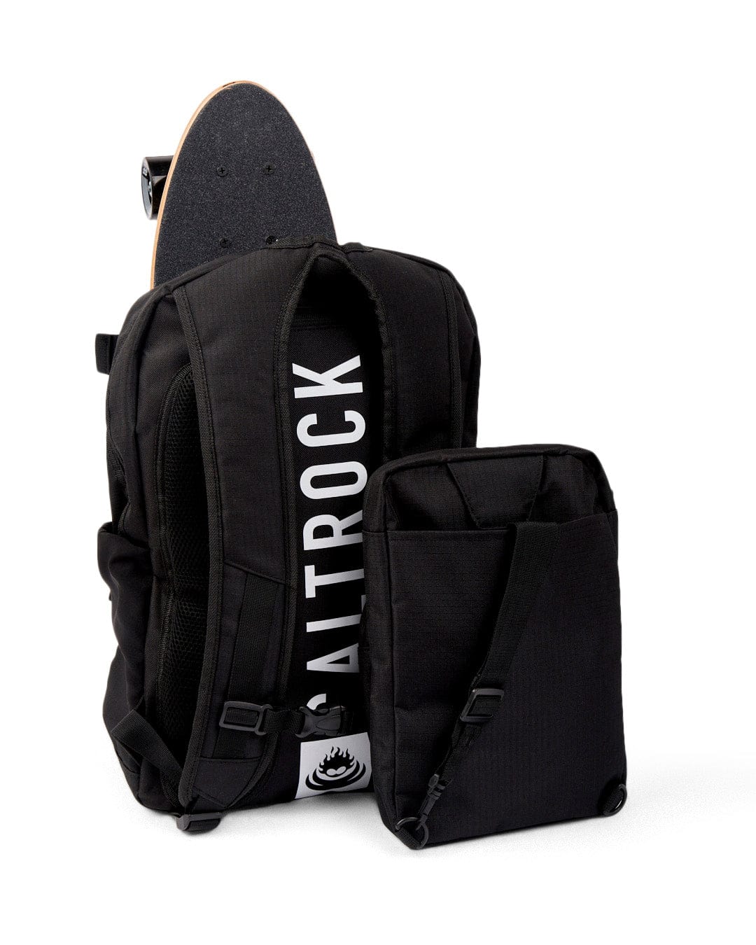Skatepack Pro 2 in 1 Backpack in Black - Image 3