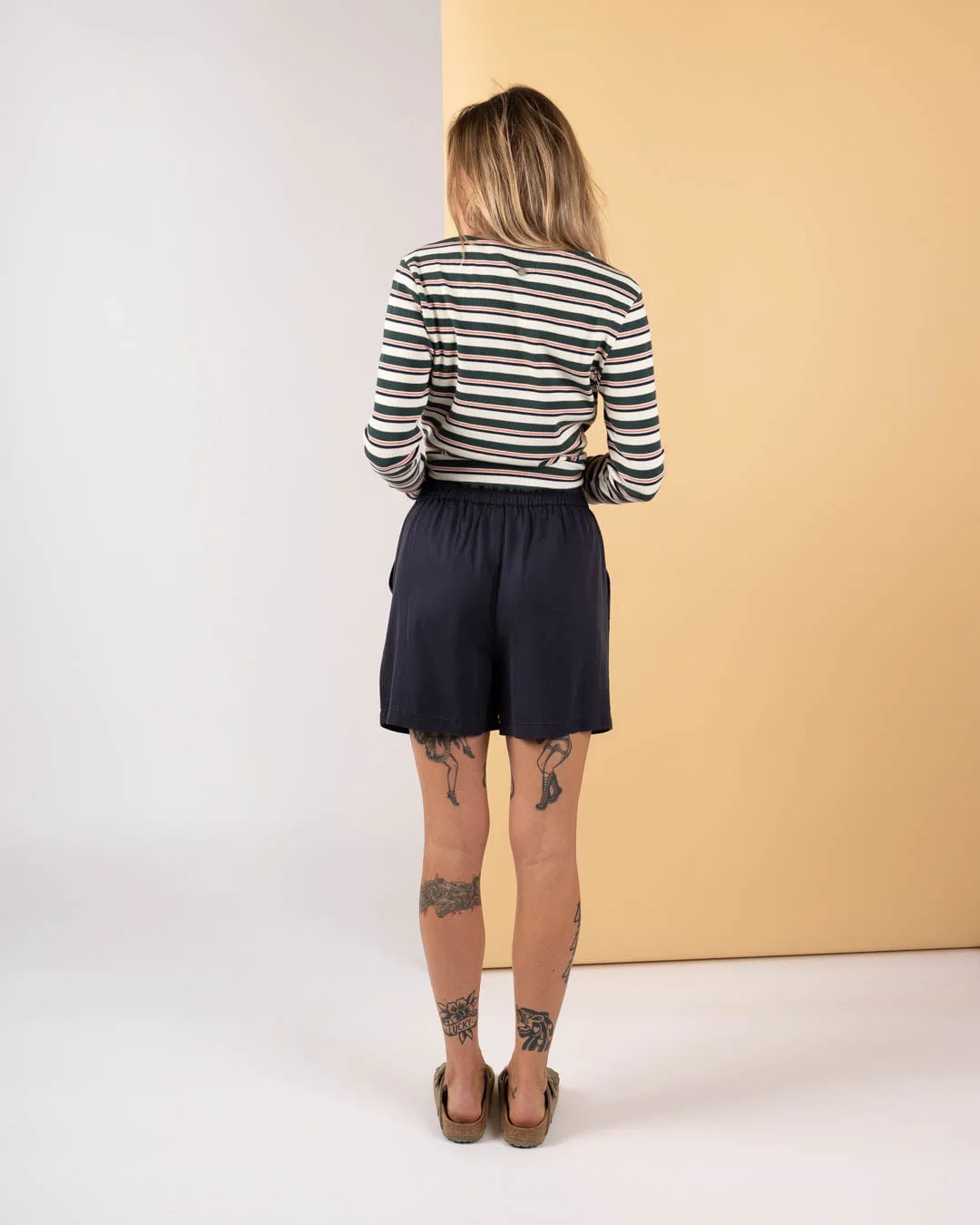 Sola Womens Lightweight Shorts in Blue - Image 6