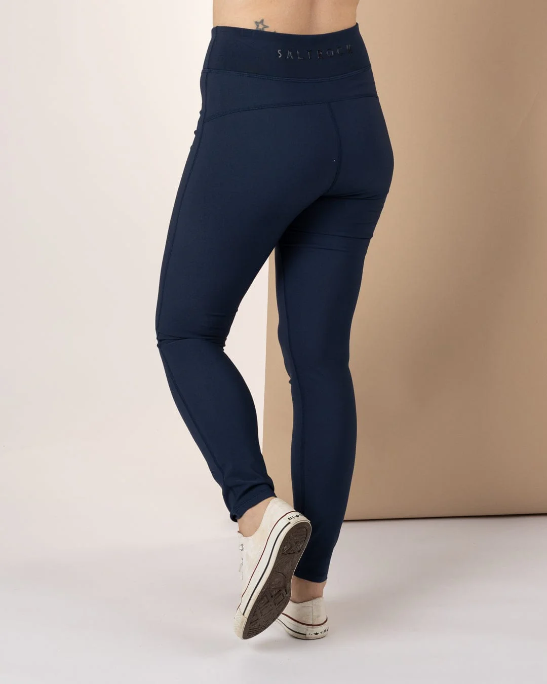 Solar Womens Water Resistant Softshell Leggings in Blue - Image 3