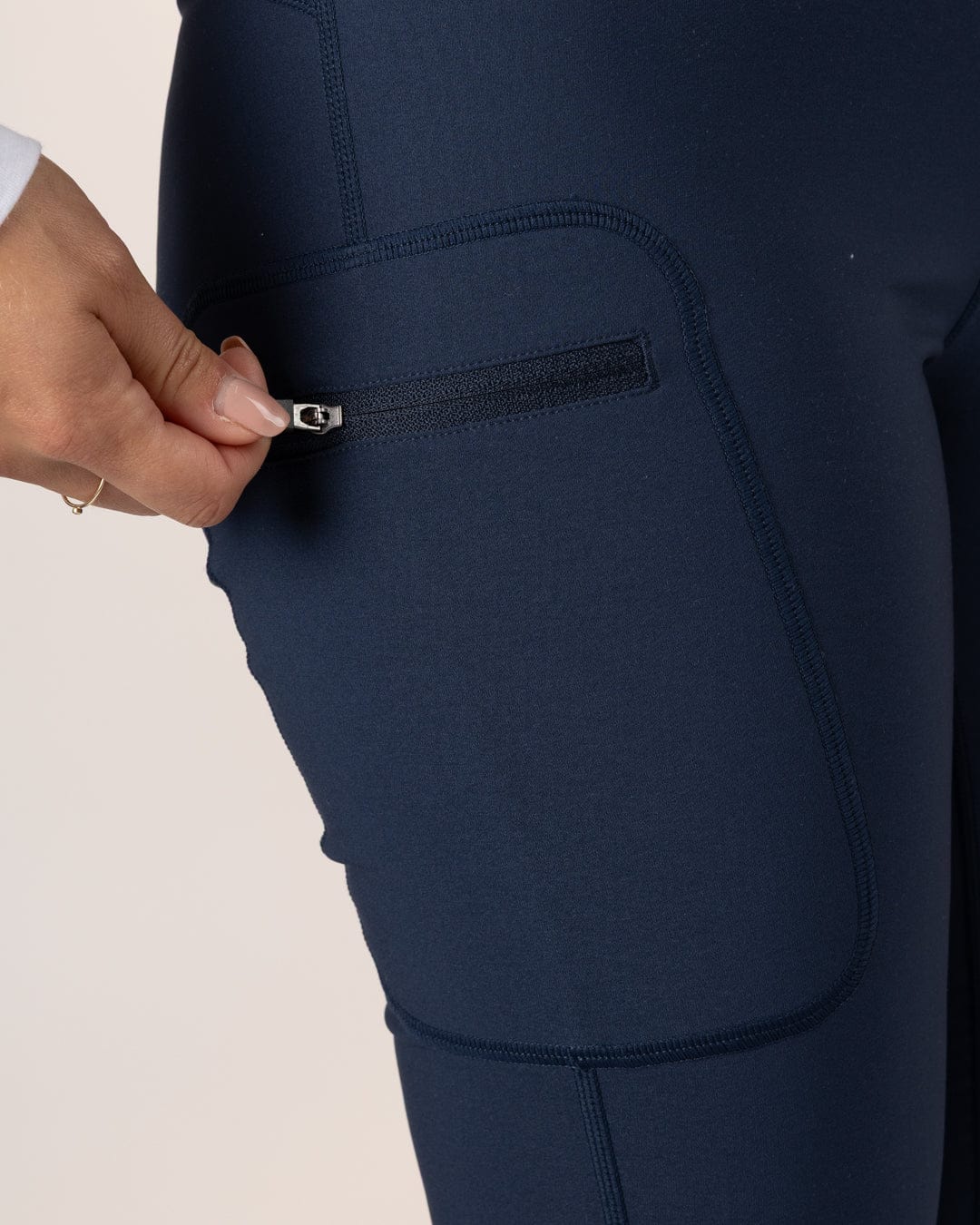 Solar Womens Water Resistant Softshell Leggings in Blue - Image 5