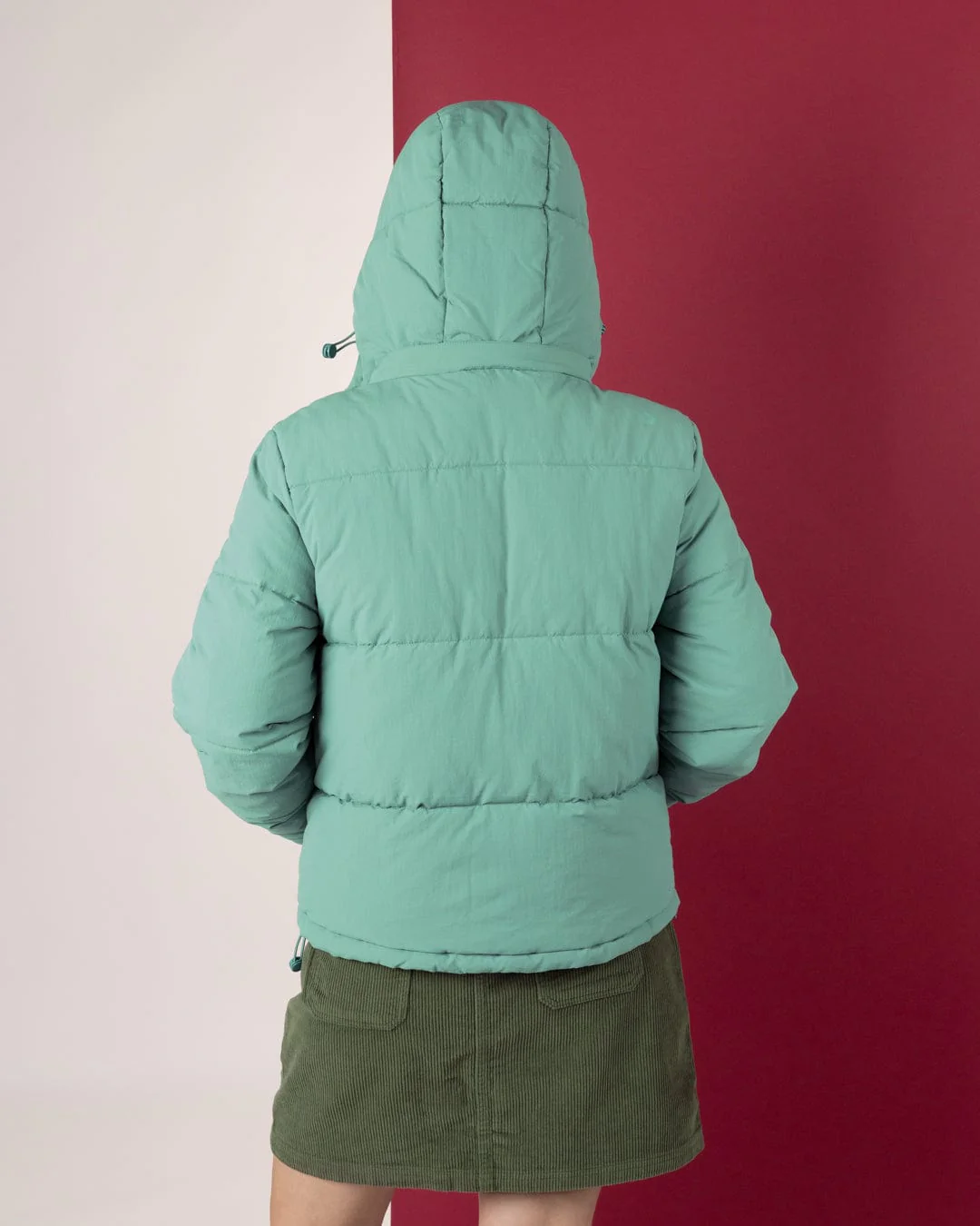 Solitude Womens Water Resistant Padded Jacket in Blue - Image 5