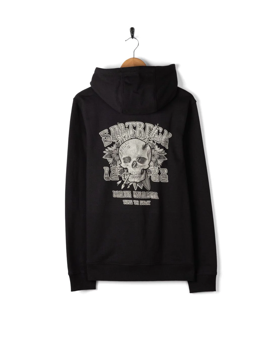 Split Mens Pop Hoodie in Black - Image 4