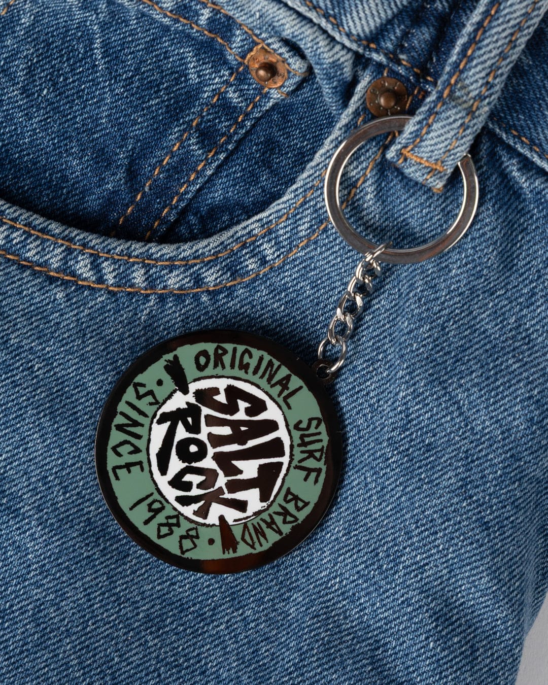 Essential Key Ring in Light Green