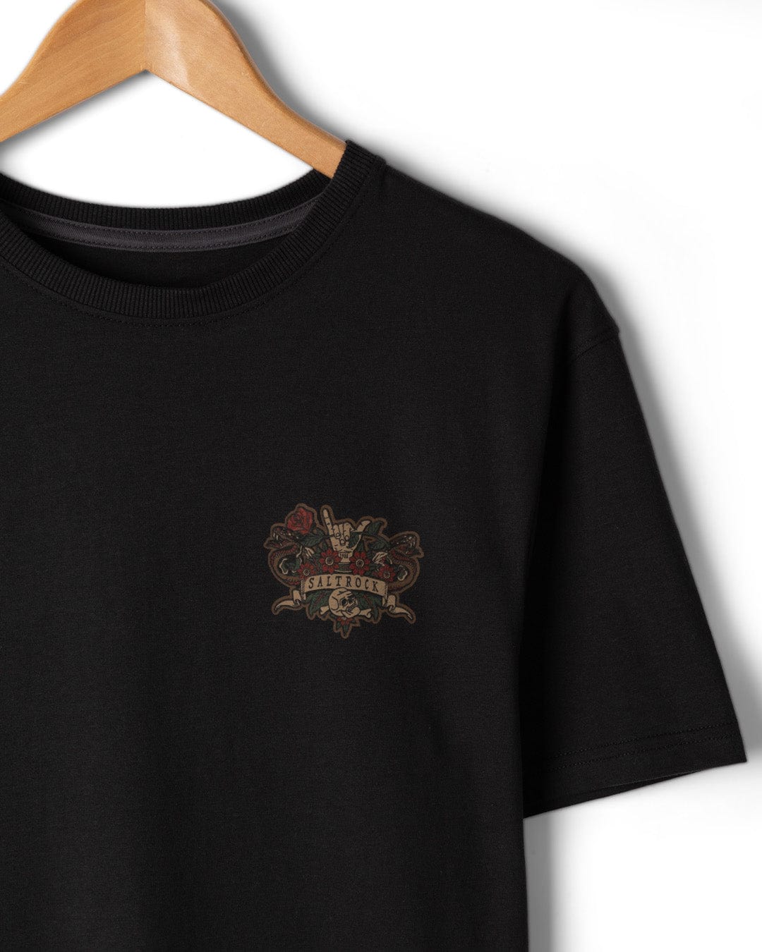 Stag Tattoo Mens Short Sleeve T-Shirt in Black - Image 10