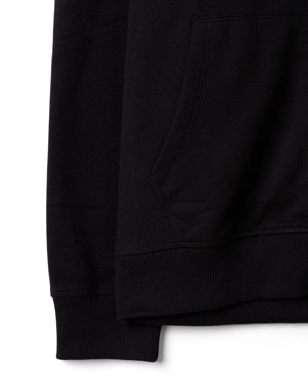 Stag Tattoo Mens Zip Hood in Black - Image 9