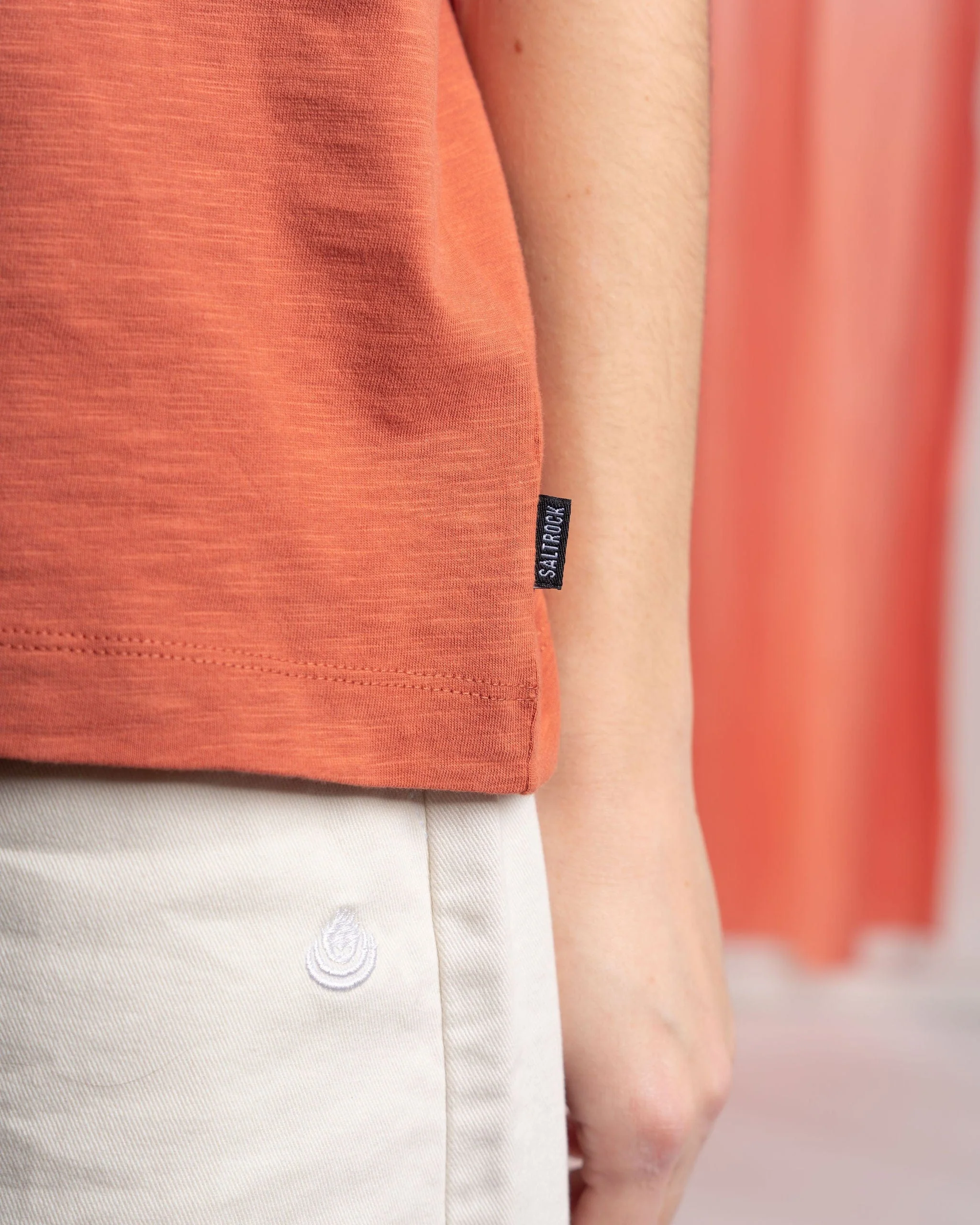 Sun Follower Womens Oversized Short Sleeve T-Shirt in Orange - Image 6