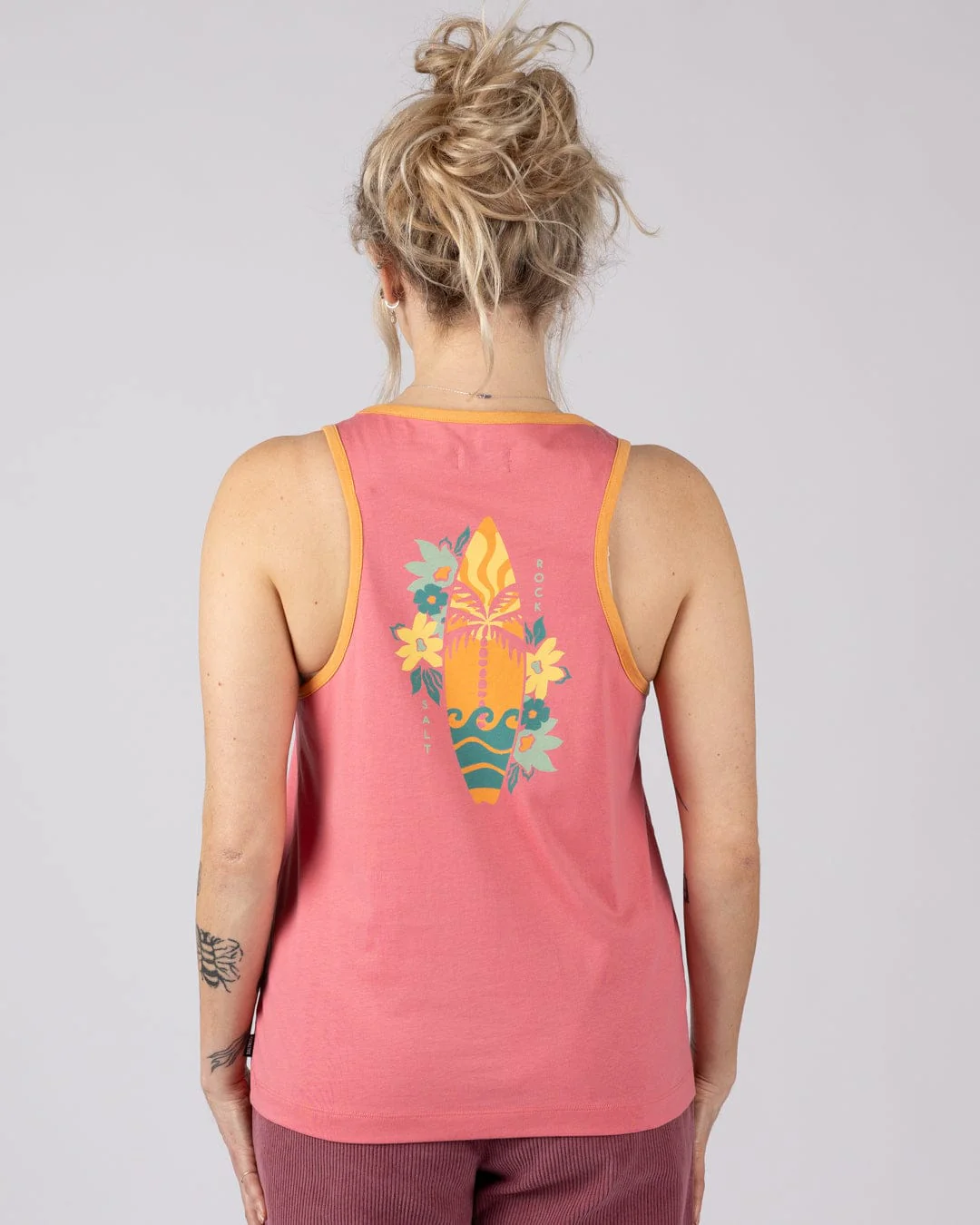 Sun Surfer Womens Vest in Bright Pink - Image 2