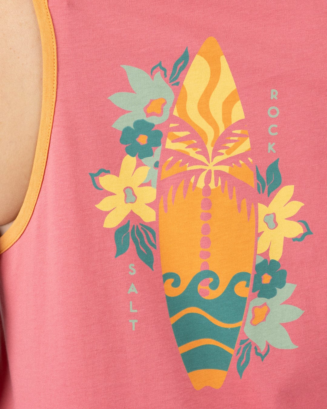 Sun Surfer Womens Vest in Bright Pink - Image 8