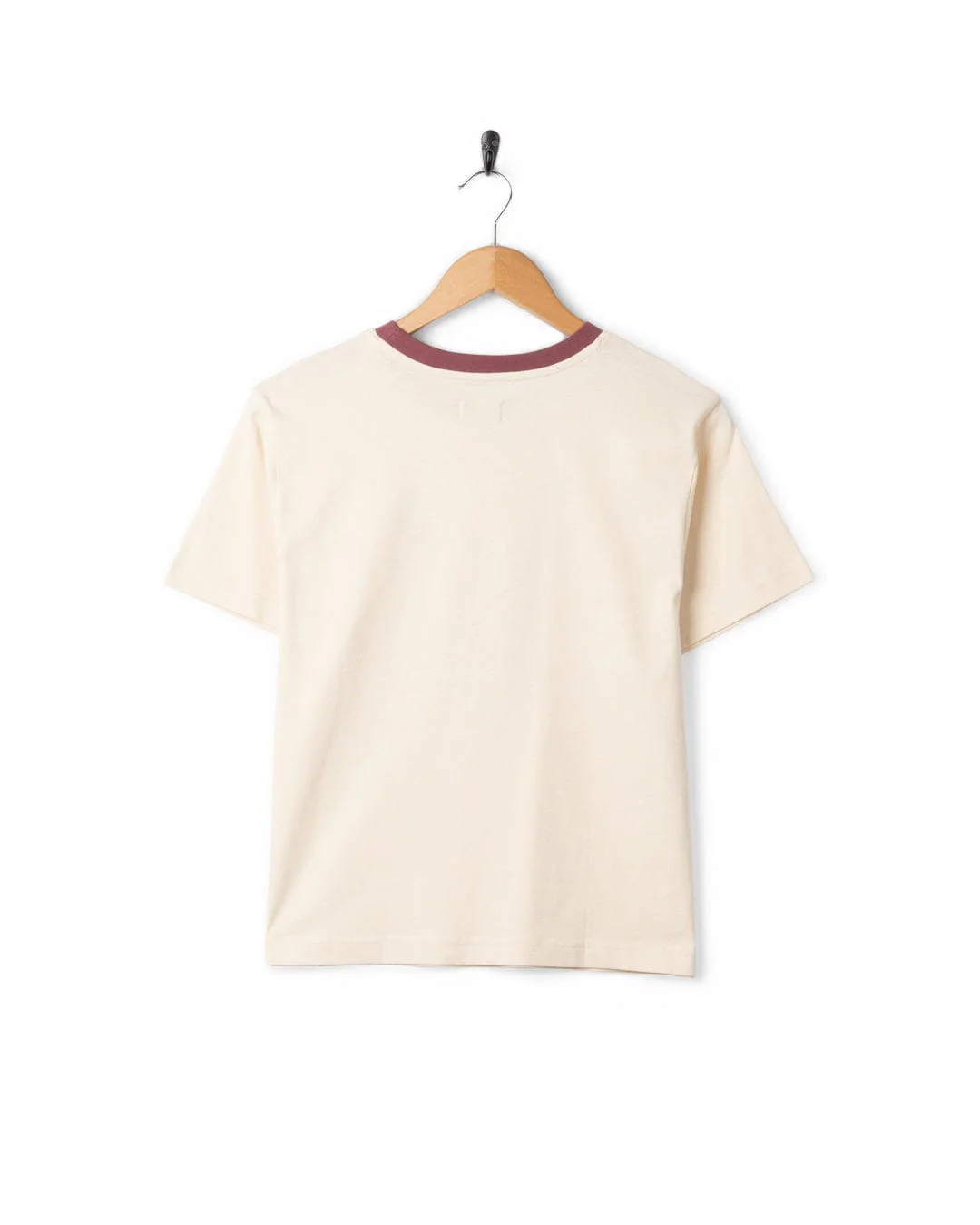 Sunset Seeker Womens Boxy Short Sleeve T-Shirt in Cream - Image 10