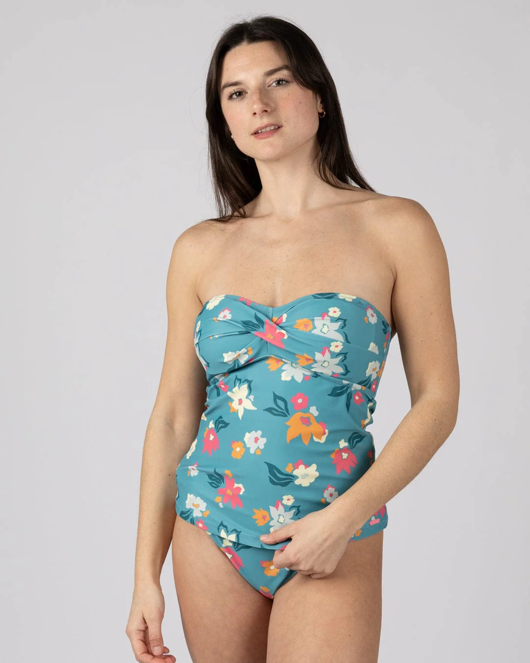 Surf Daze Womens Tankini Top in Blue - Image 9