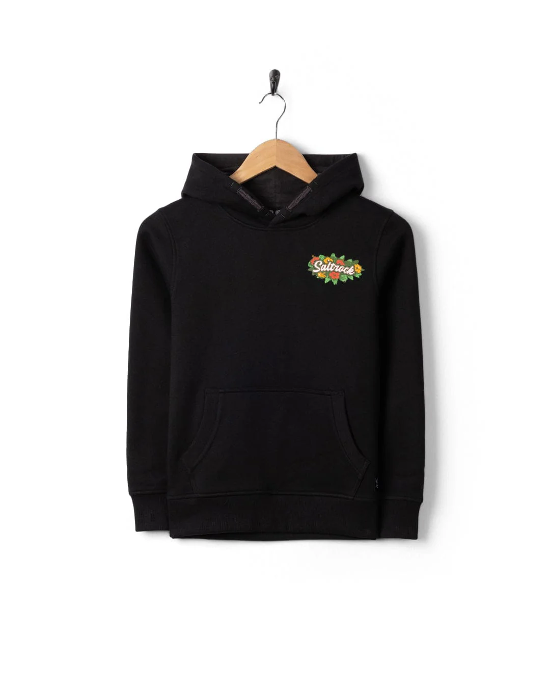 Kids Surf Shack Cornwall Pop Hoodie in Black - Image 3