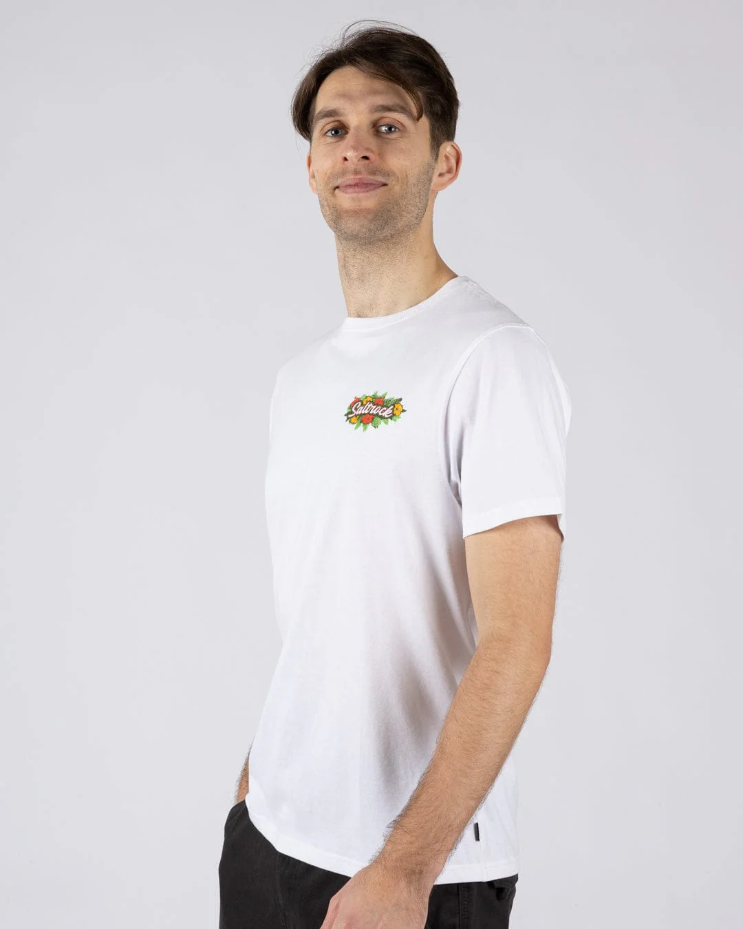 Surf Shack Devon Mens T-Shirt in White - Image 3