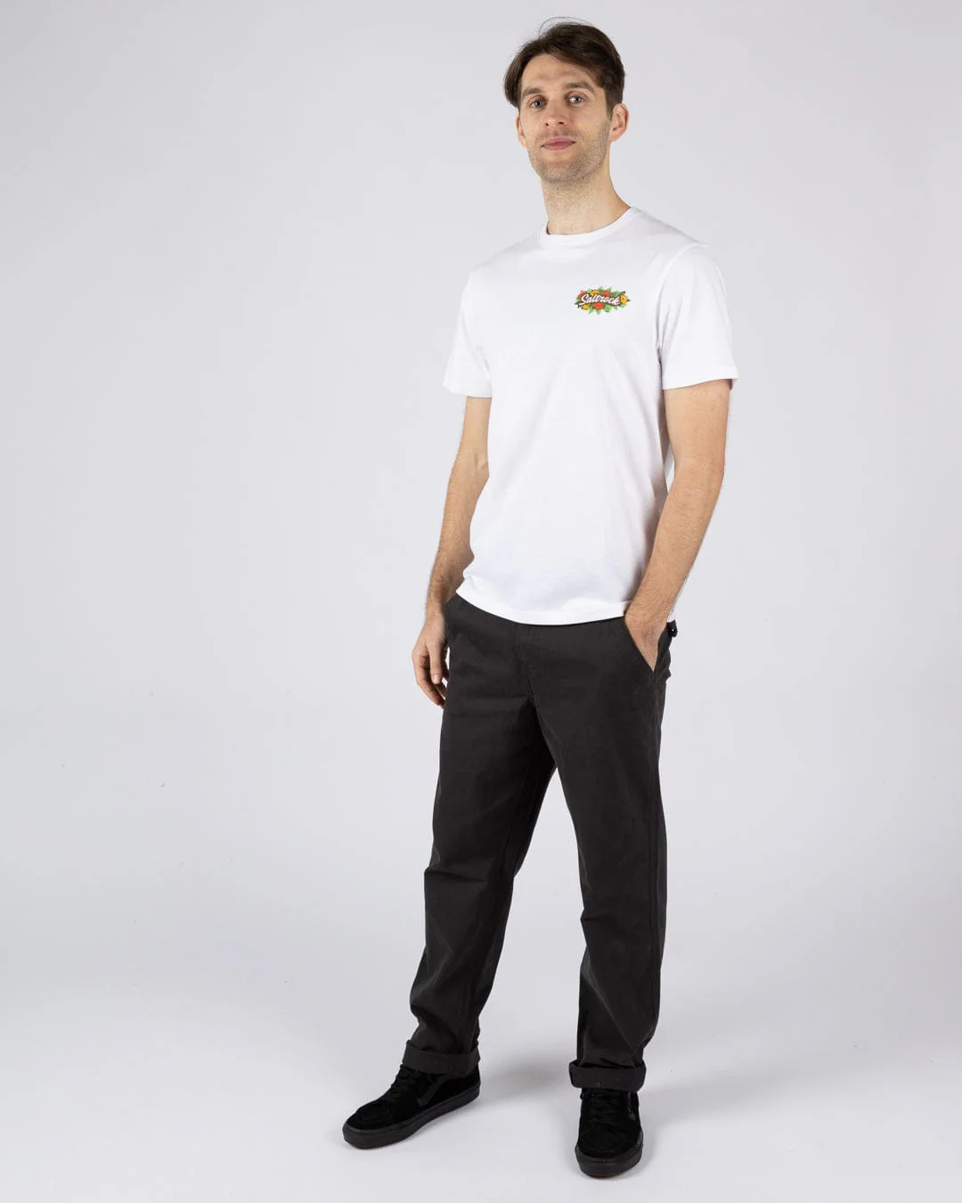 Surf Shack Devon Mens T-Shirt in White - Image 5