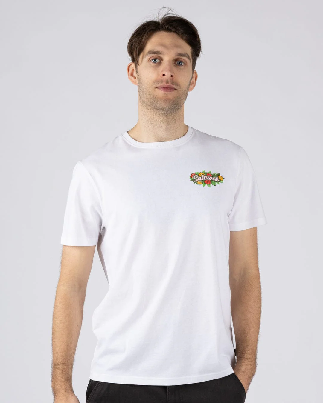 Surf Shack Wales Mens T-Shirt in White - Image 2