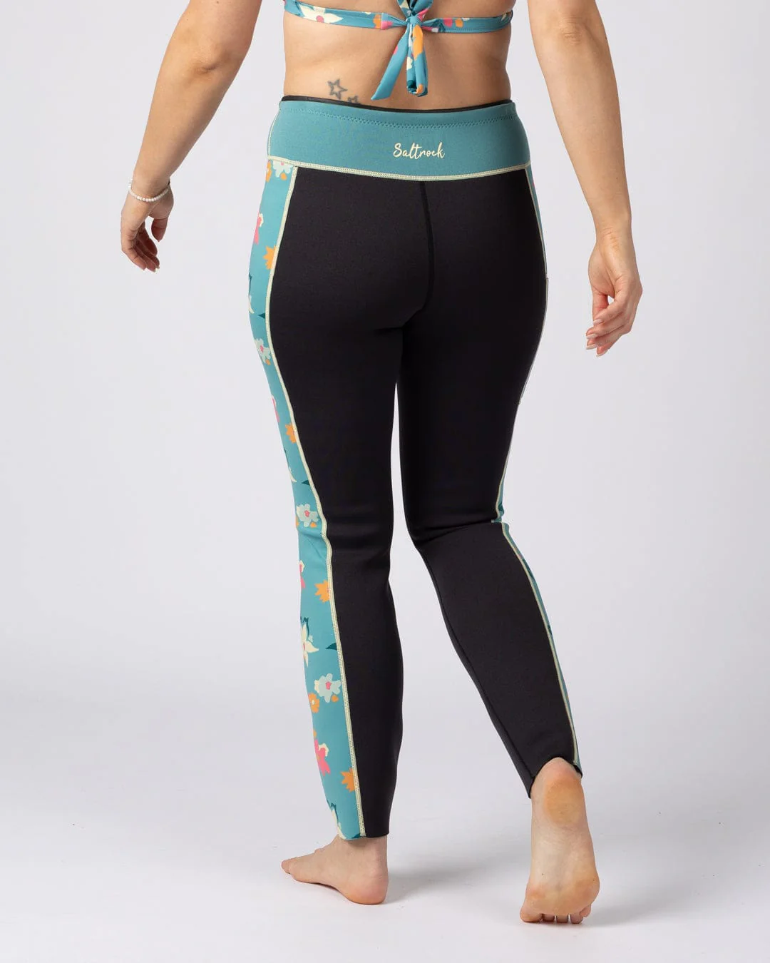 Surfdaze Womens Wetsuit Legging in Dark Grey - Image 7