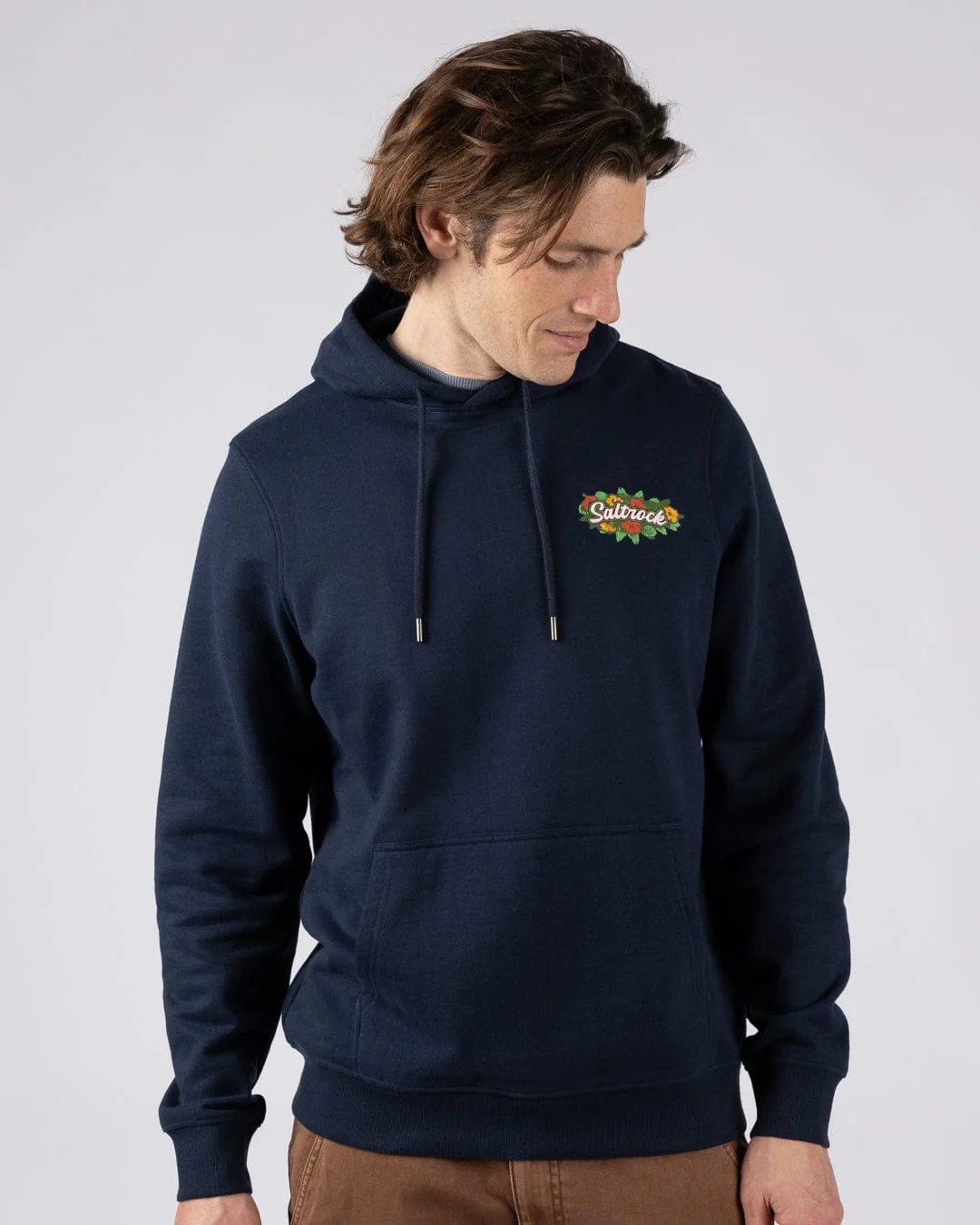 Surf Shack Wales Mens Pop Hoodie in Blue - Image 2