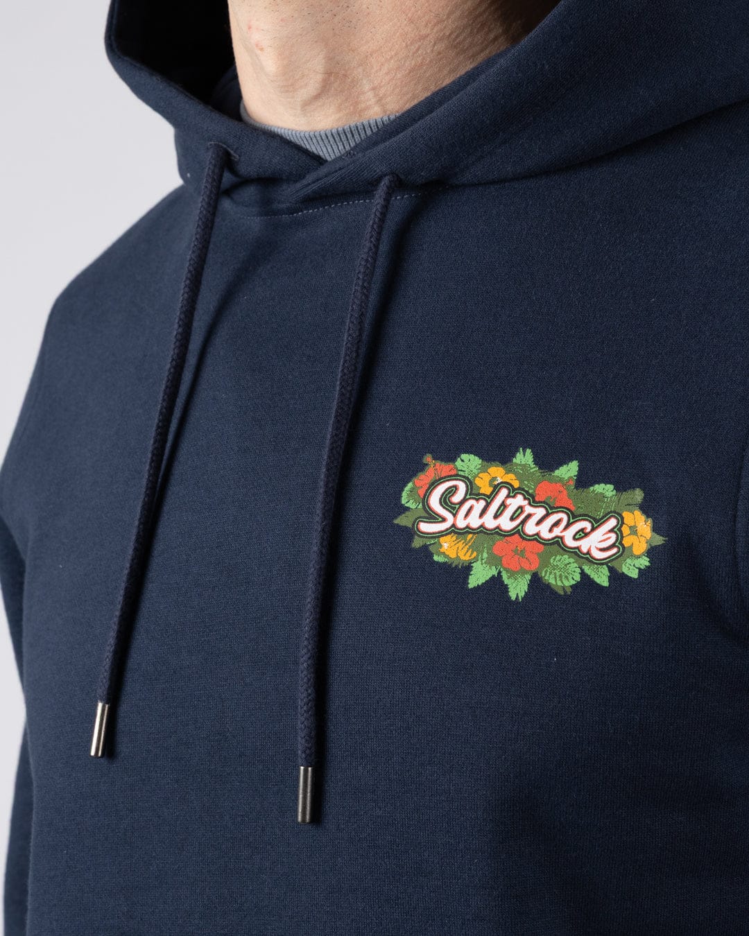 Surf Shack Wales Mens Pop Hoodie in Blue - Image 4