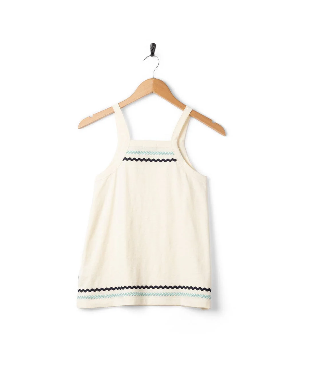 Talwyn Womens Slub Vest in Cream - Image 10