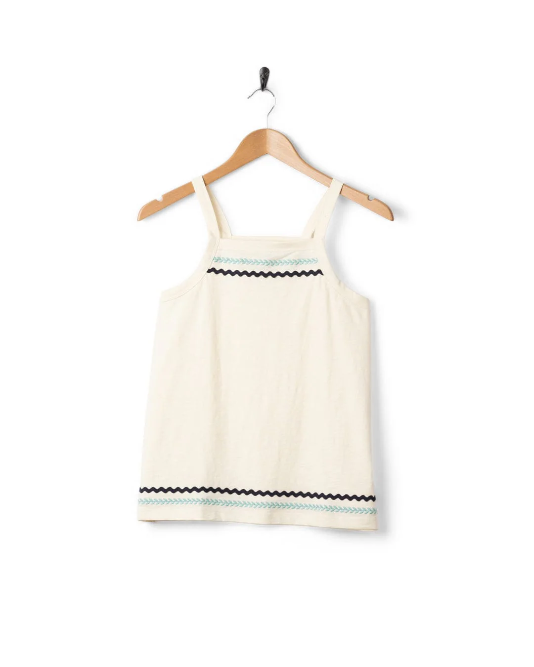 Talwyn Womens Slub Vest in Cream - Image 12