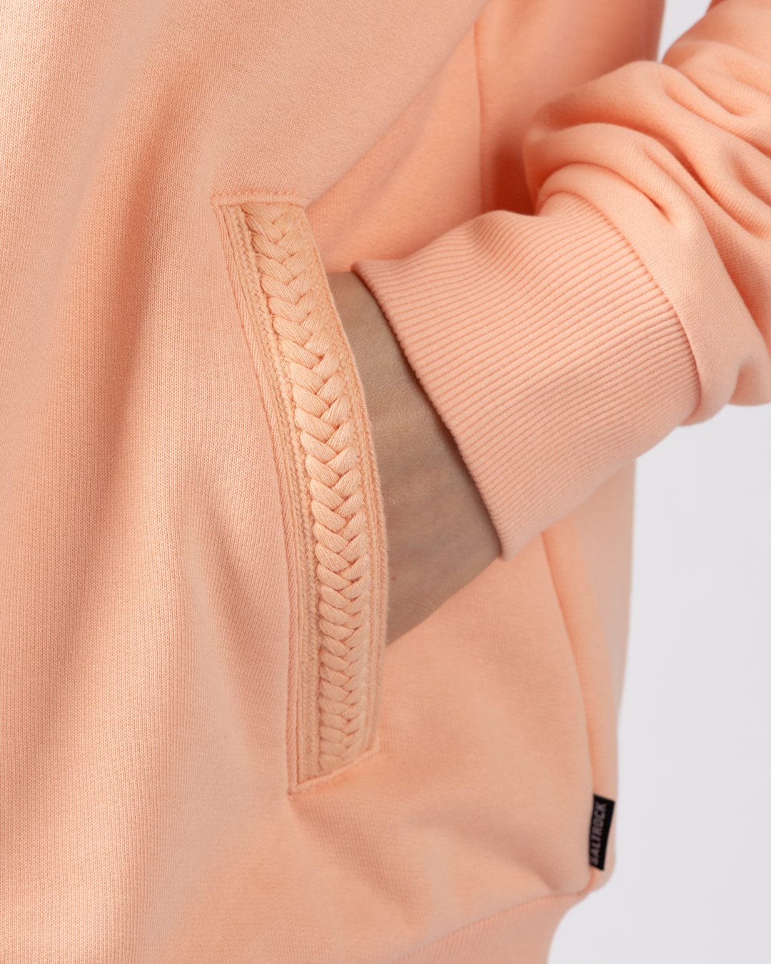 Tamsin Womens Borg Lined Hoodie in Light Pink - Image 8