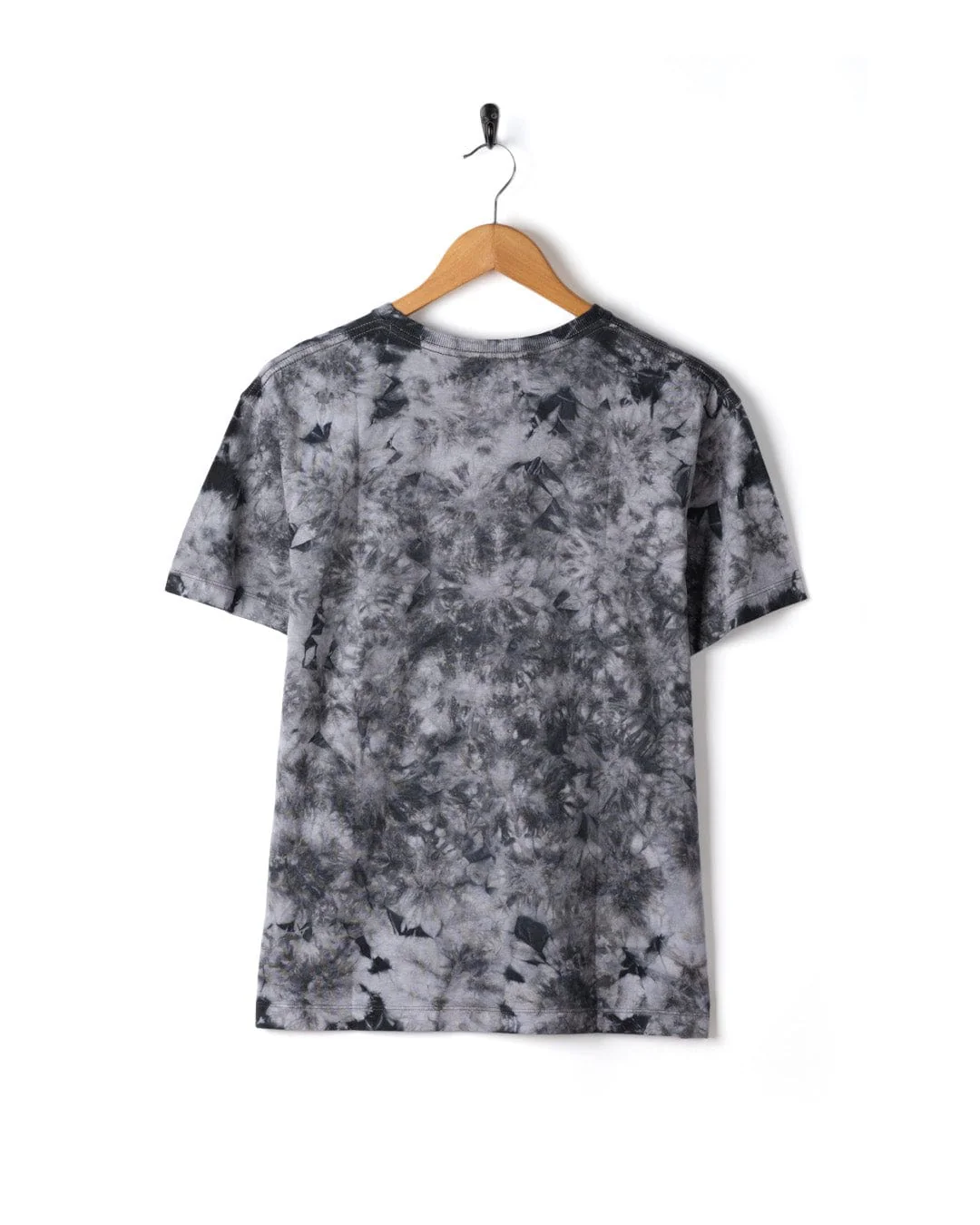 Tarot Moon Womens Oversized Tie Dye T-Shirt in Black - Image 4