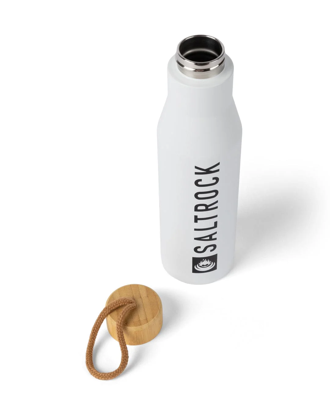 Thirst Stainless Steel Water Bottle in White - Image 2