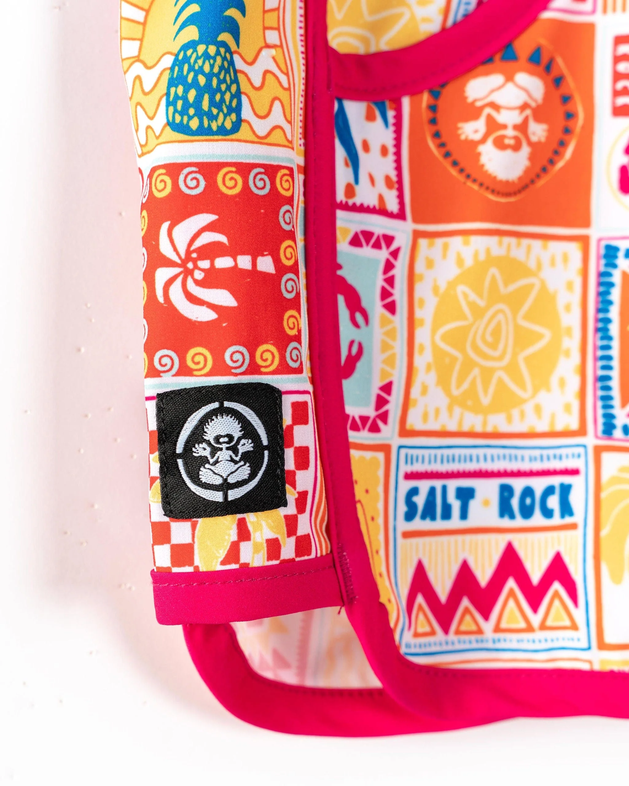 Tiles Kids Recycled Boardshorts in Pink - Image 4
