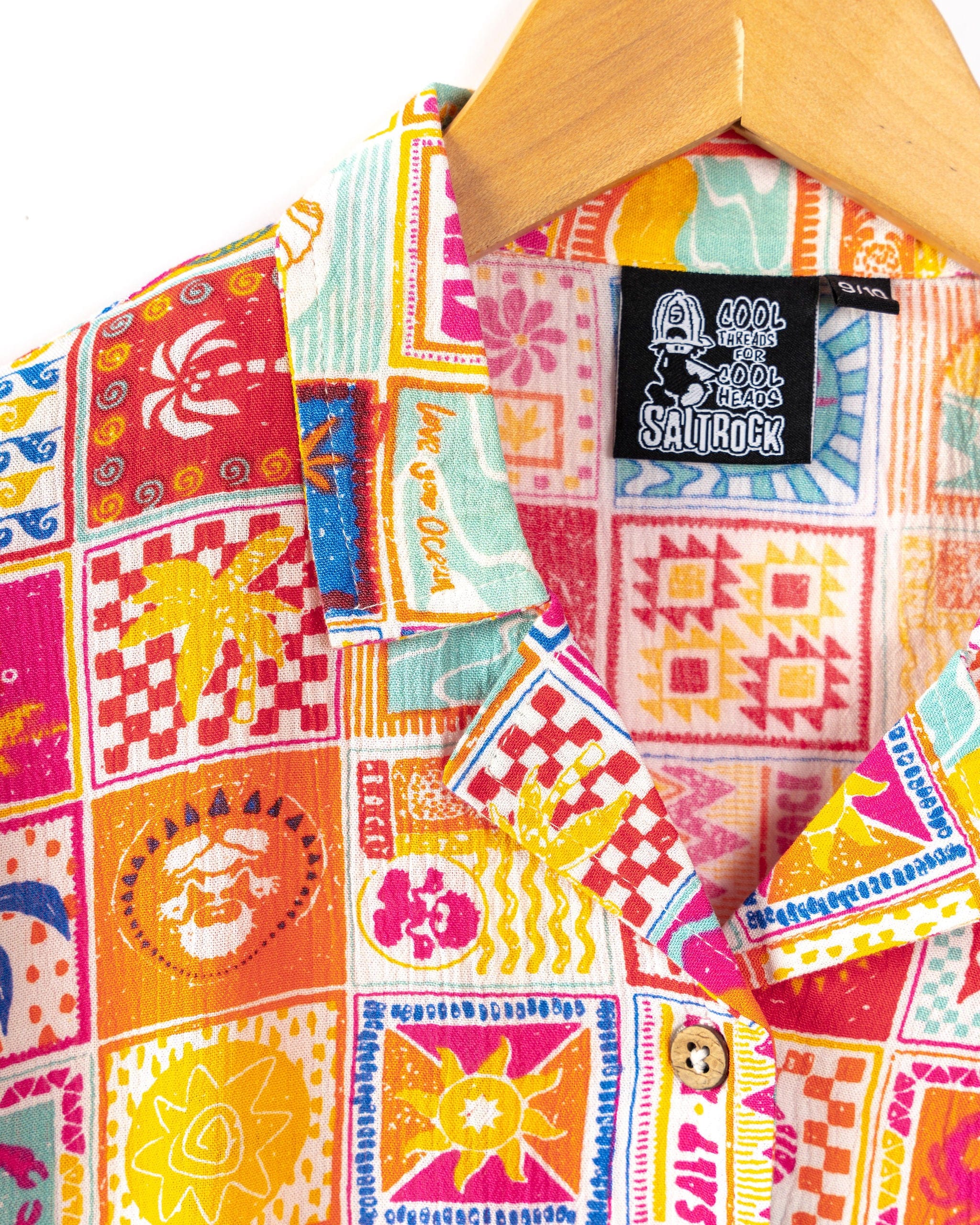 Tiles Kids Shirt in Multi - Image 4