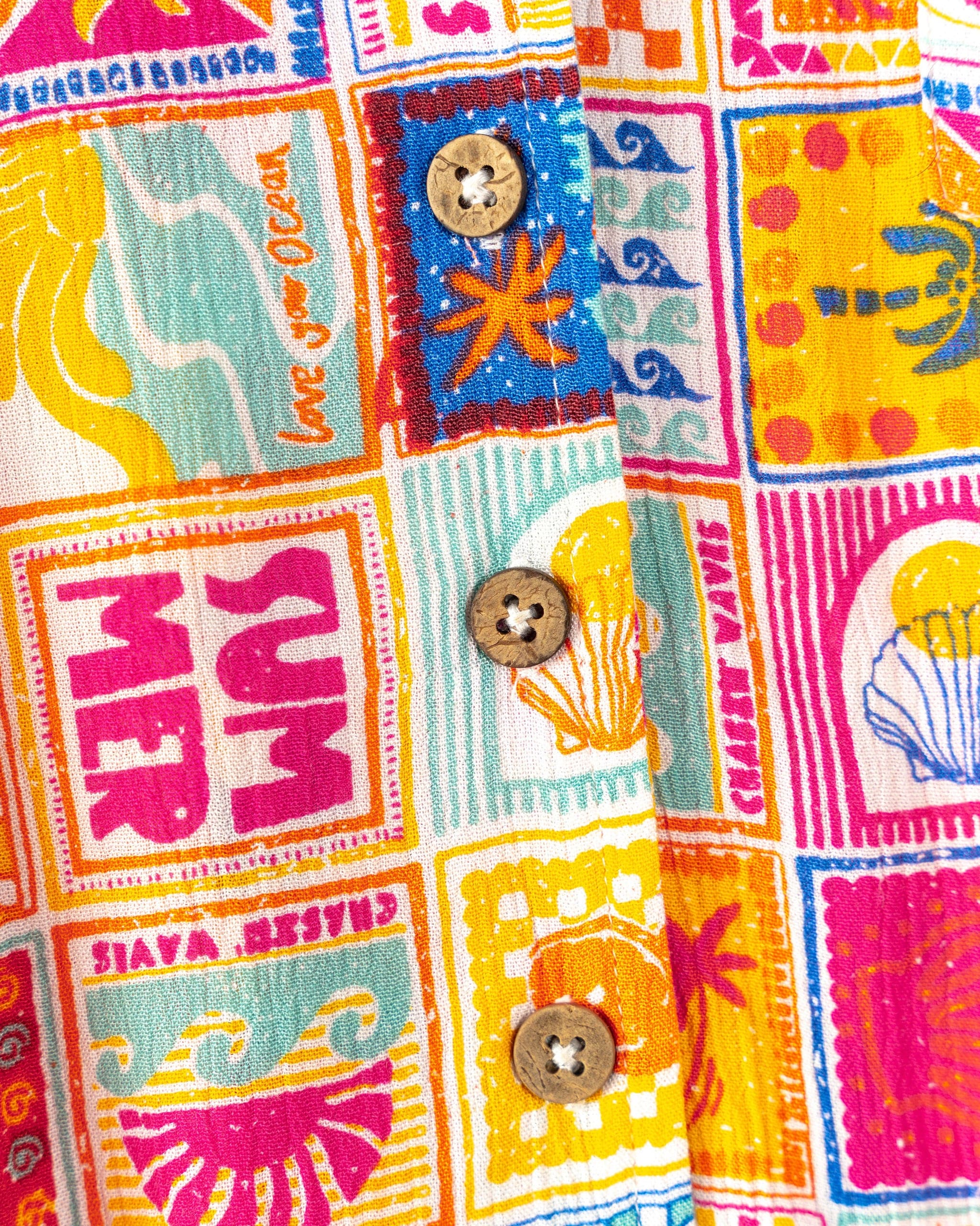 Tiles Kids Shirt in Multi - Image 5