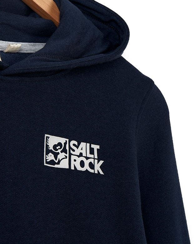 Essential Recycled Kids Pop Hoodie in Dark Blue - Image 3