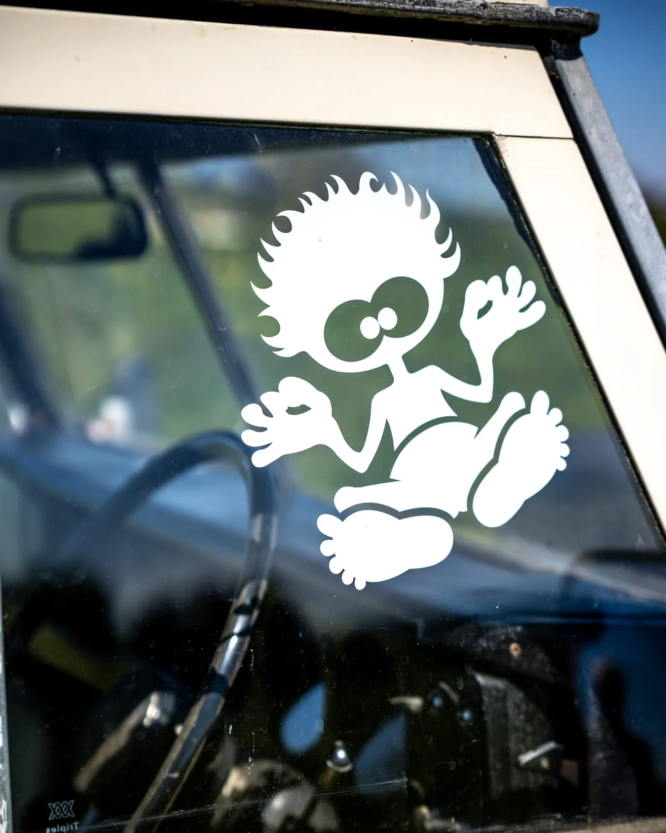Tok Van Sticker in White