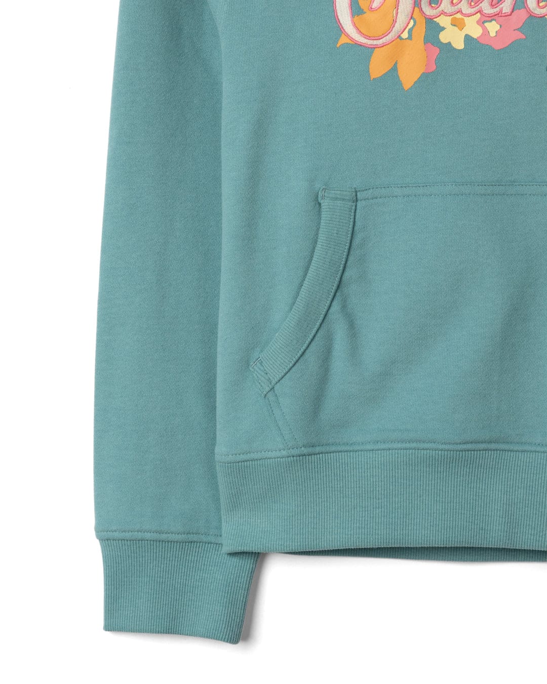 Trader Daze Kids Pop Hoodie in Light Blue - Image 4