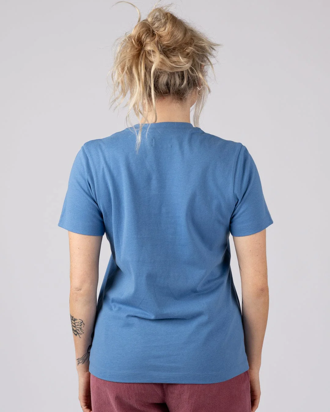 Trader Daze Womens Short Sleeve T-Shirt in Bright Blue - Image 2