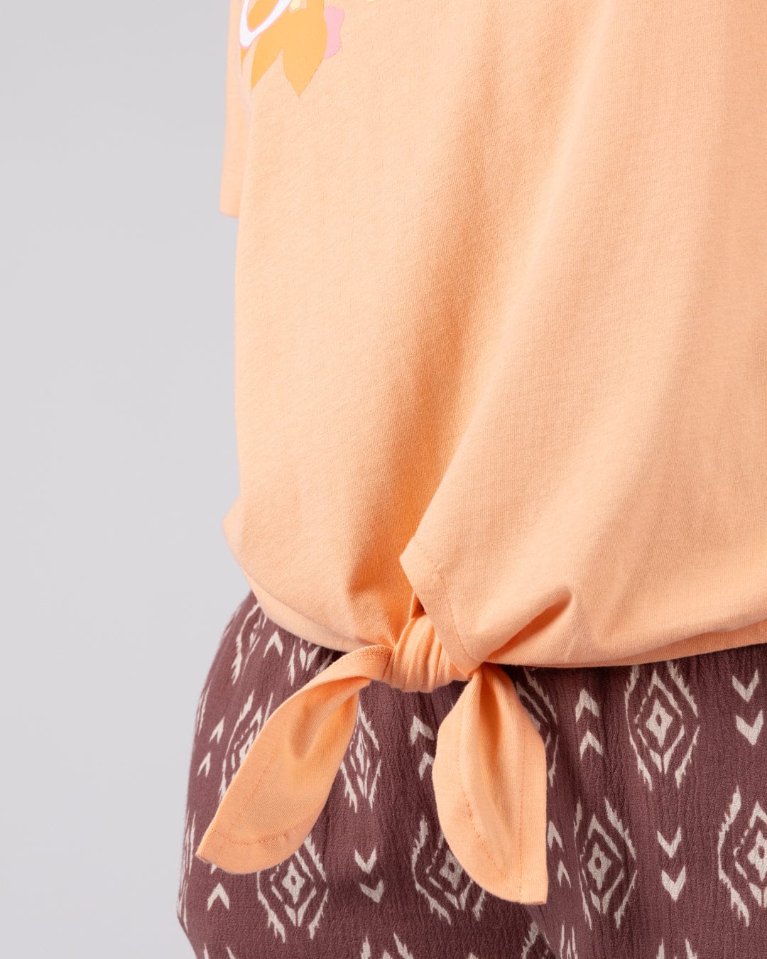 Trader Daze Womens Boxy Short Sleeve T-Shirt in Orange - Image 5