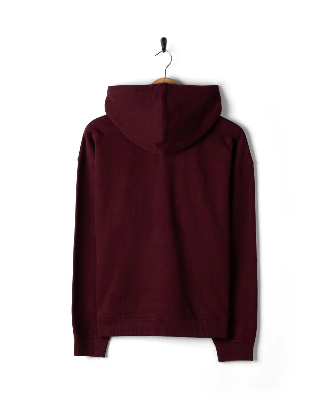 Trader Ditsy Womens Pop Hoodie in Dark Purple - Image 7