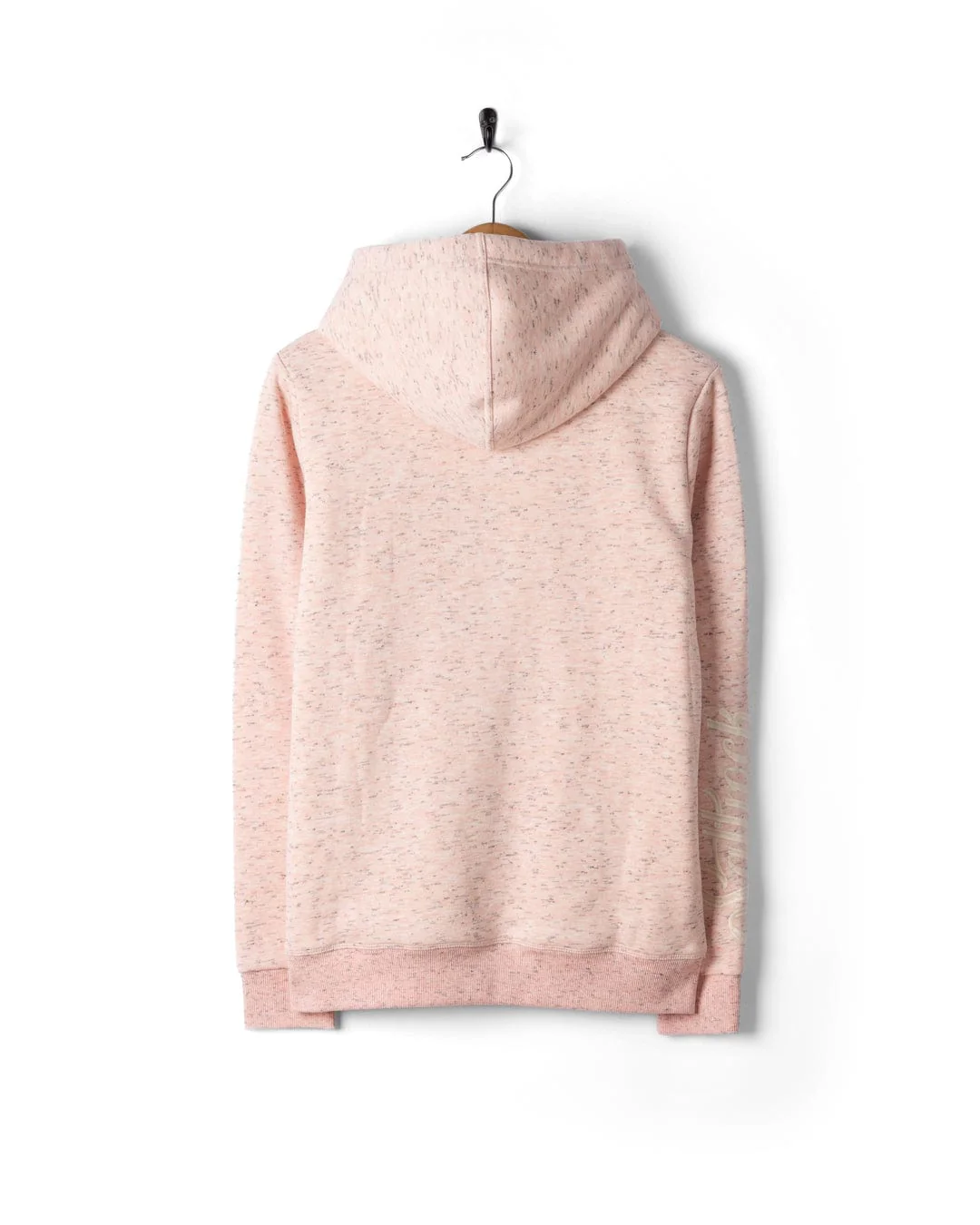 Trader Sleeve Womens Borg Lined Hoodie in Light Pink - Image 6