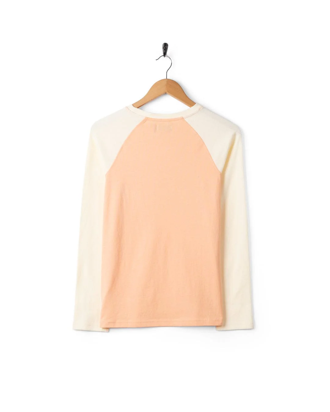 Trader Triple Womens Long Sleeve Raglan T-Shirt in Pink - Image 6