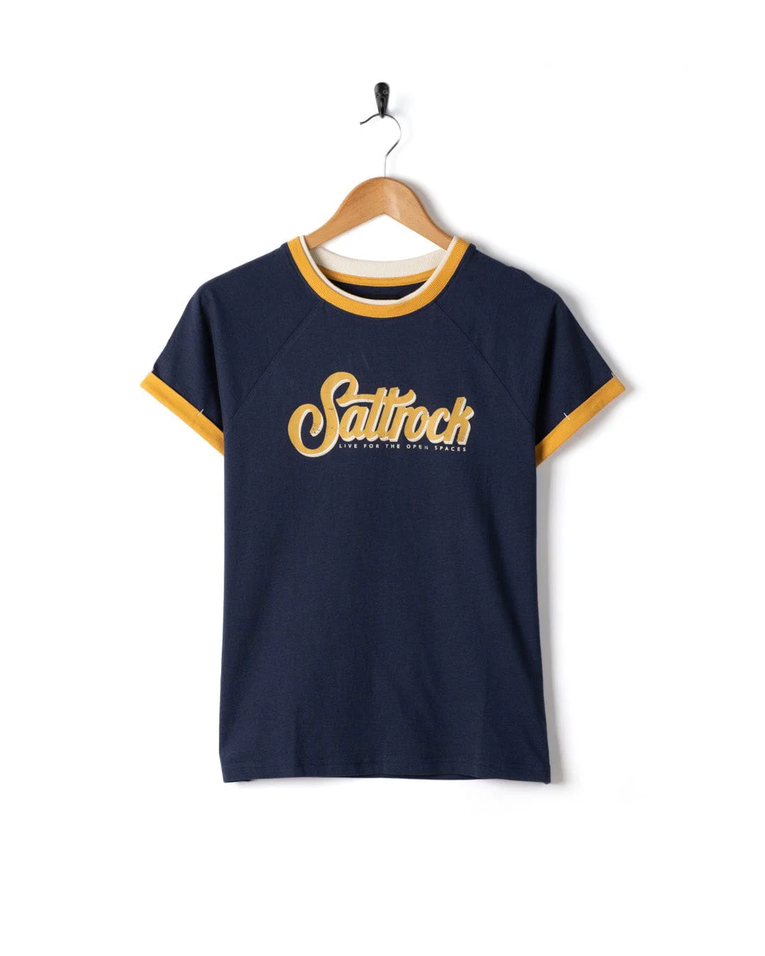 Trader Triple Womens Short Sleeve T-Shirt in Blue - Image 2