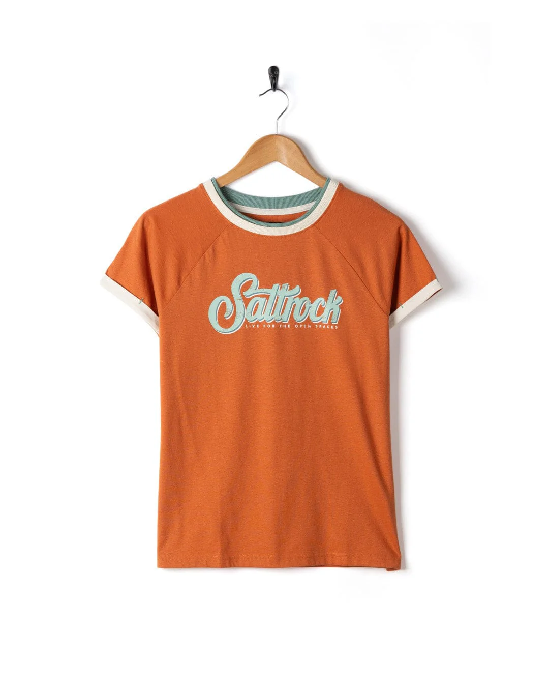 Trader Triple Womens Short Sleeve T-Shirt in Orange - Image 3